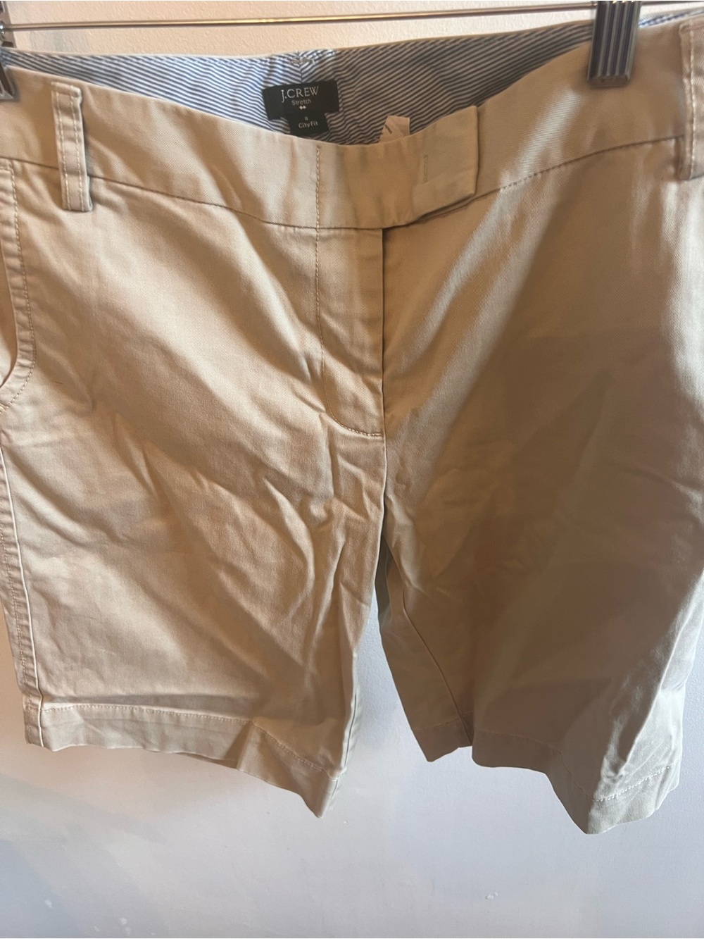 J. Crew Women’s Tan Chino Bermuda Shorts
